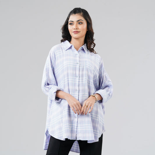 Women Ash Check Shirt