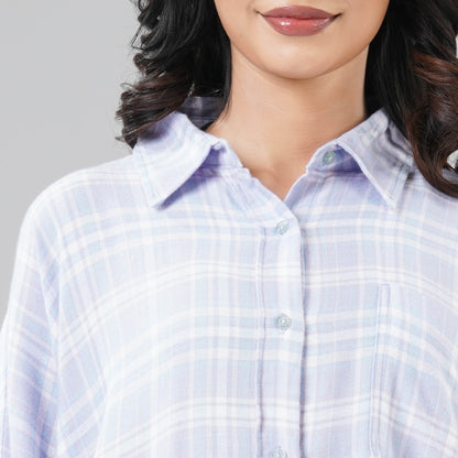Women Ash Check Shirt
