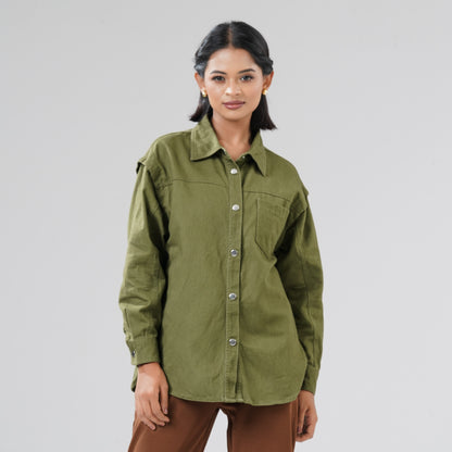 Womens Olive Shirt