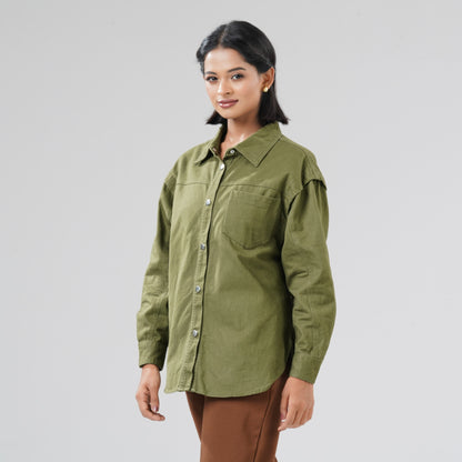 Womens Olive Shirt