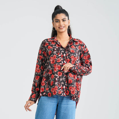 Women's Viscose Printed Shirt