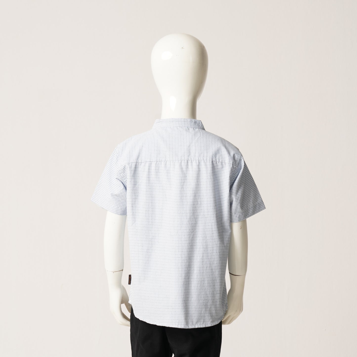 Baby Boys S/S Shirt-Blue/White