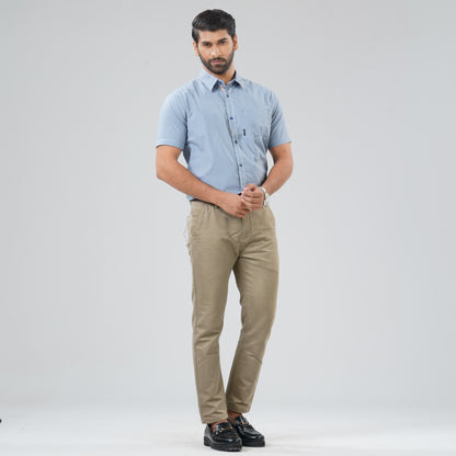 Mens Navy & White Shirt