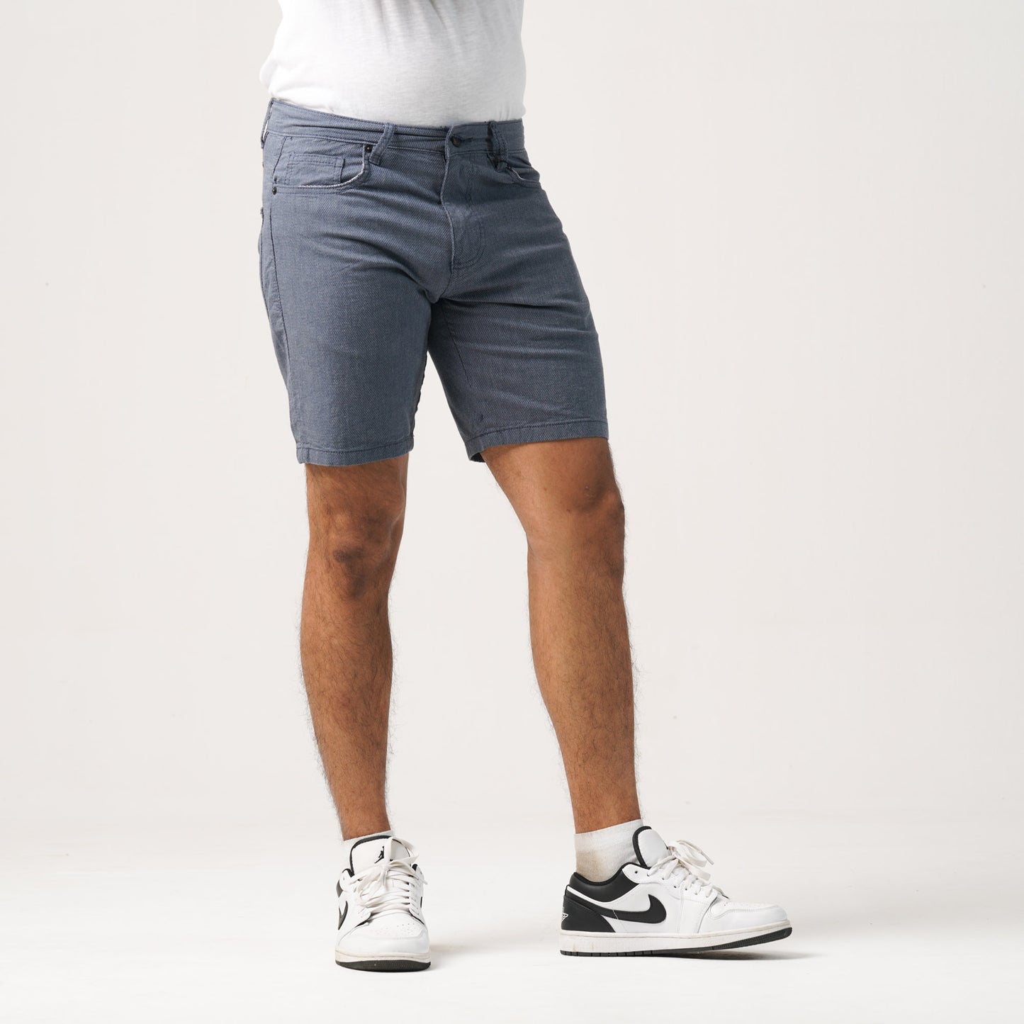 Mens Shorts Pant-Blue/White