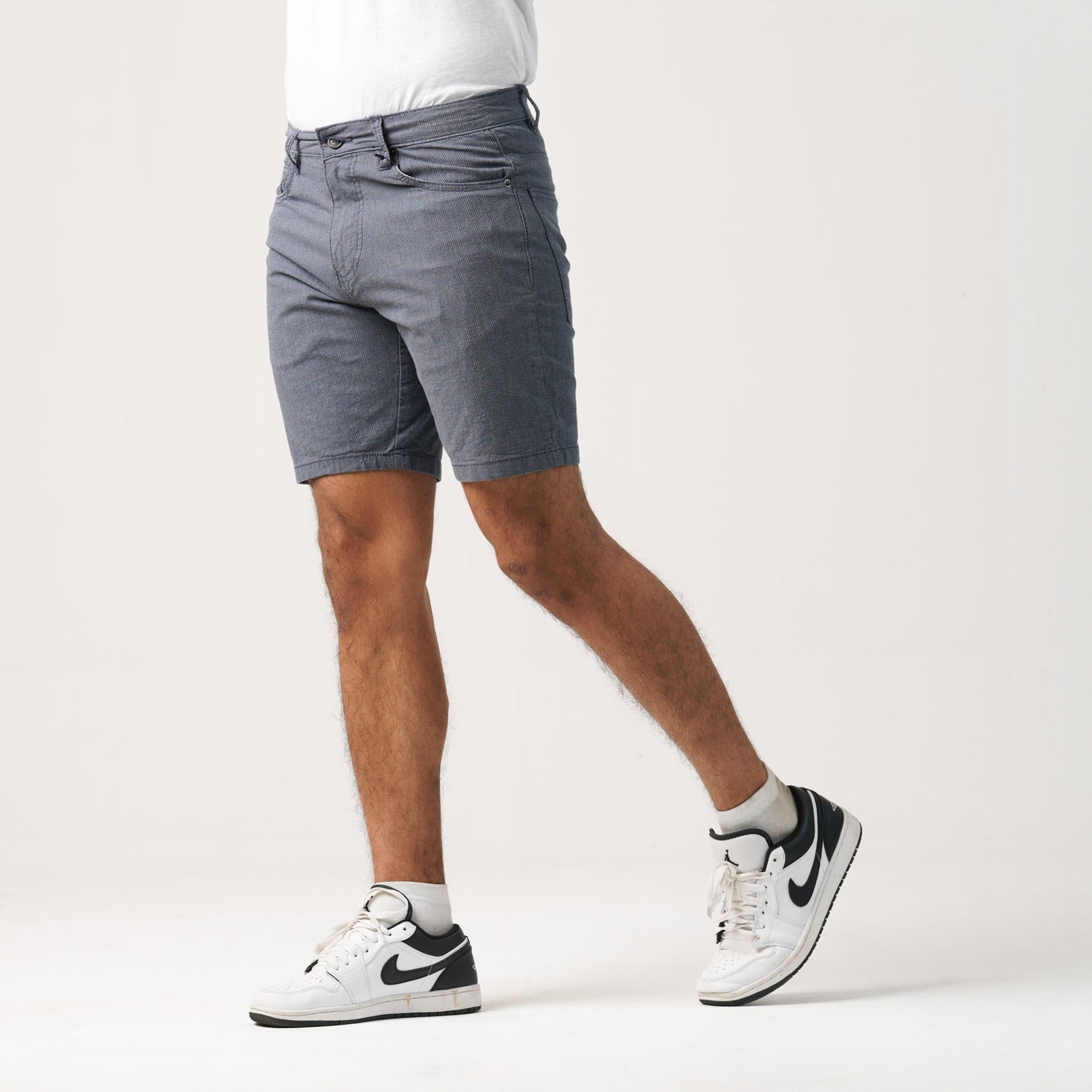 Mens Shorts Pant-Blue/White