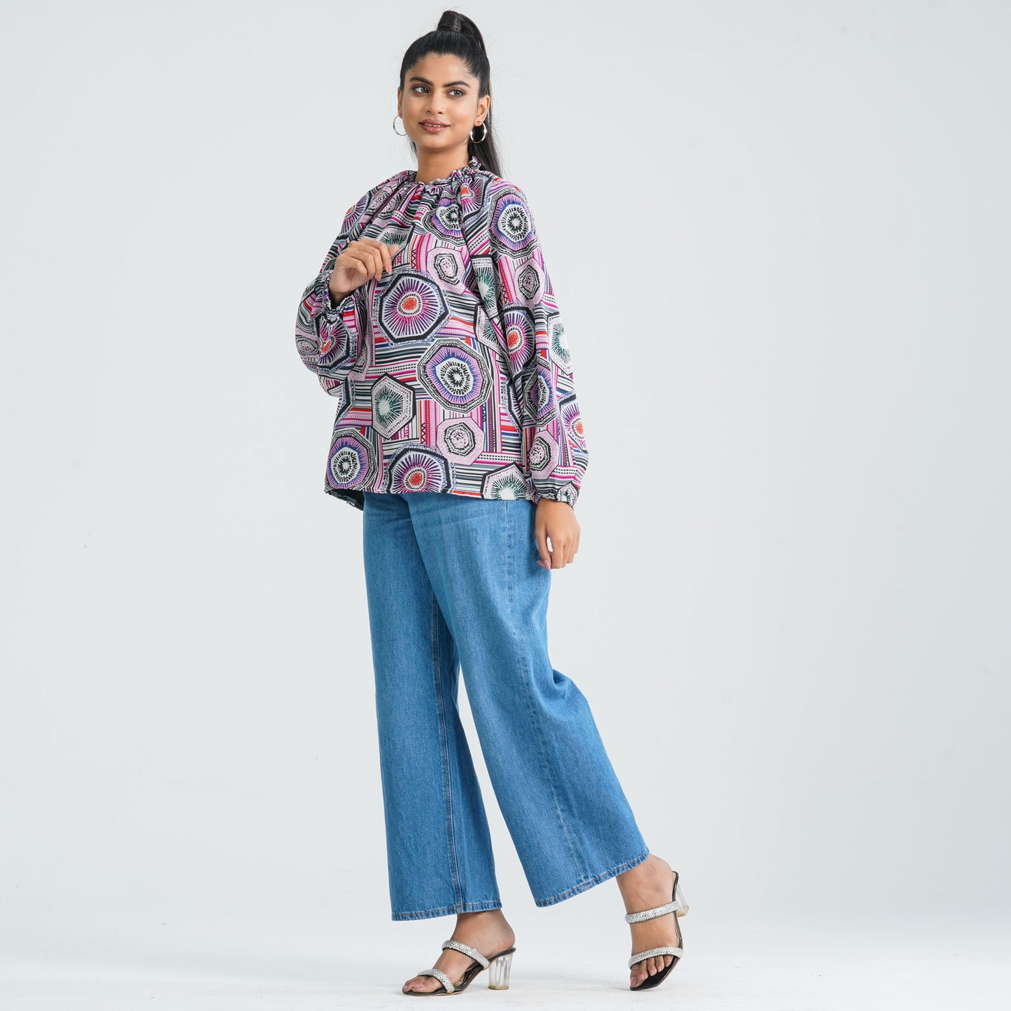 Women’s Blended Fabric Top