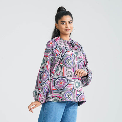 Women’s Blended Fabric Top