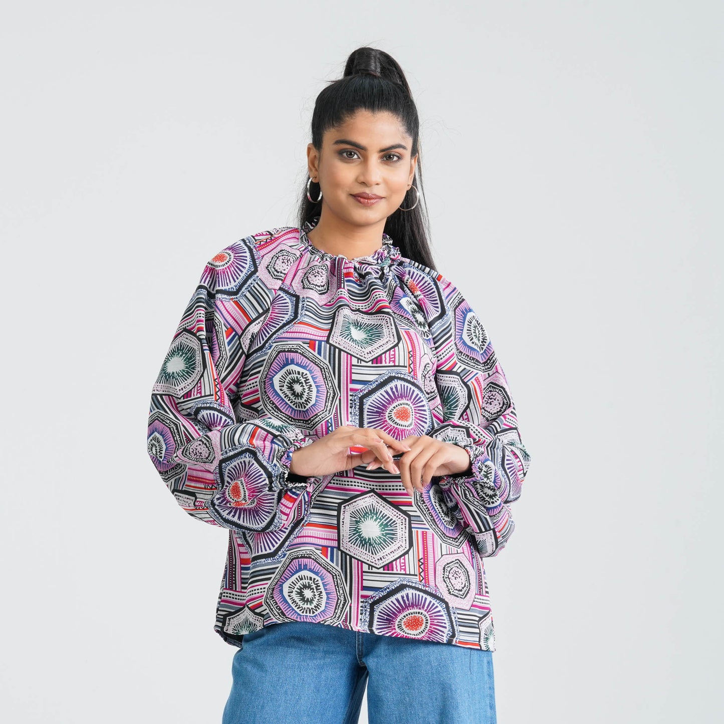 Women’s Blended Fabric Top