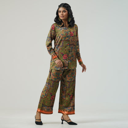 Womens Olive Co-ord Set