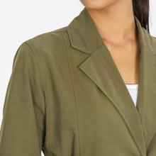 Load image into Gallery viewer, Womens Olive Trench Coat
