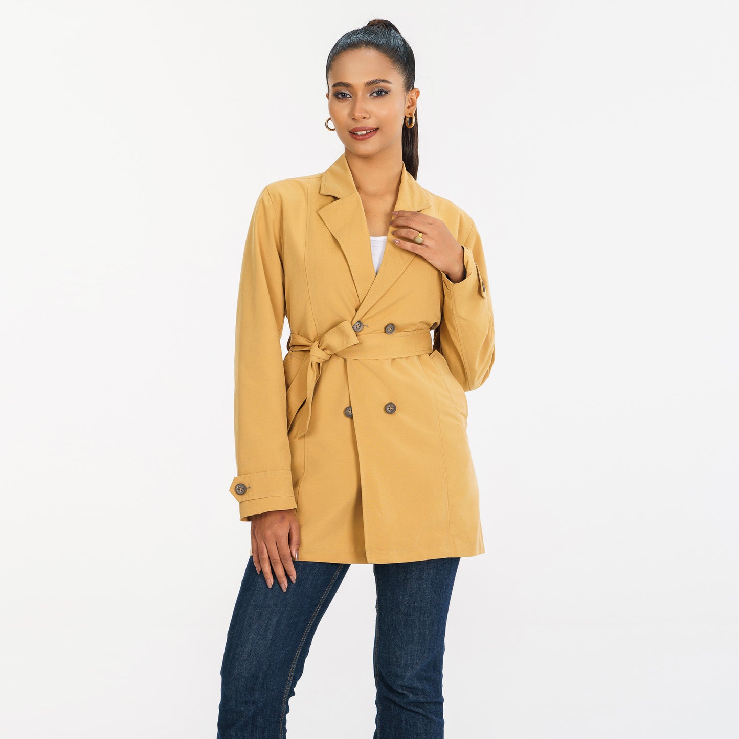 Womens Brown Trench Coat