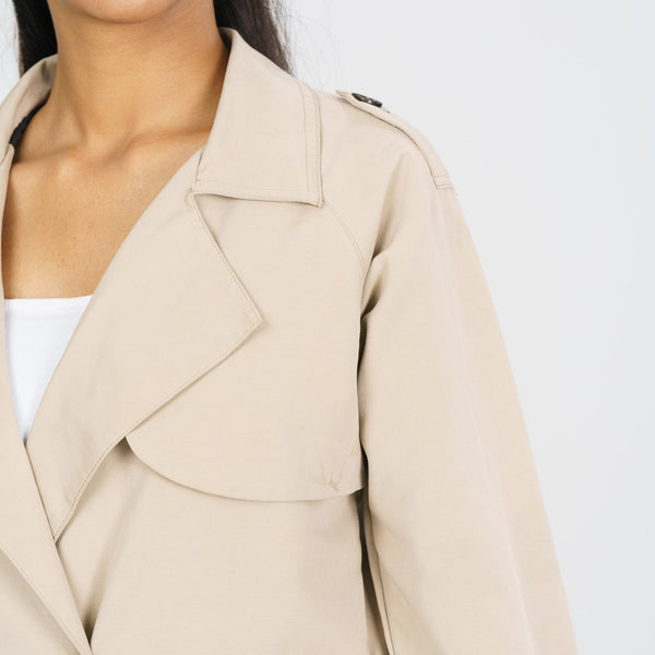 Womens Tan Trench Coat