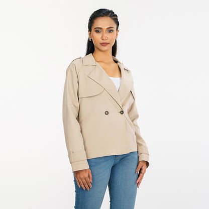 Womens Tan Trench Coat