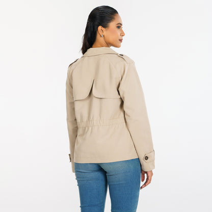 Womens Tan Trench Coat