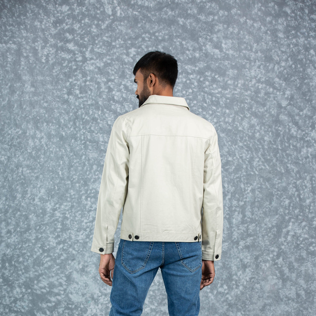 Mens Twill Jacket- Ivory