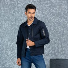Load image into Gallery viewer, MENS TWILL JACKET- NAVY
