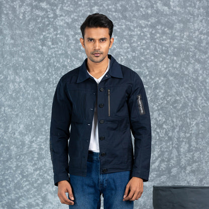Mens Twill Jacket- Navy