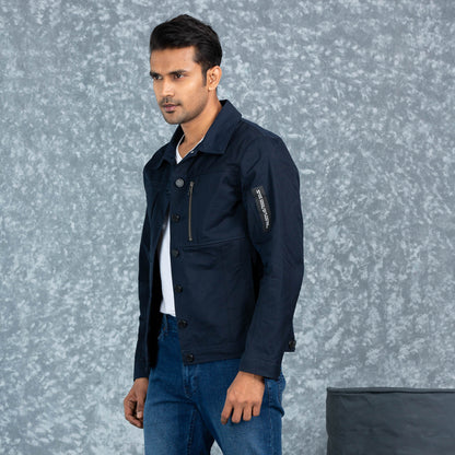 Mens Twill Jacket- Navy