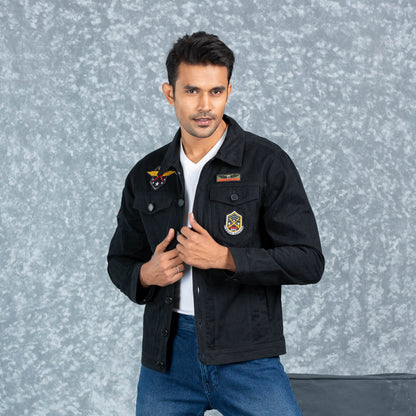 Mens Twill Jacket- Black