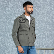 Load image into Gallery viewer, MENS TWILL JACKET- GRAY
