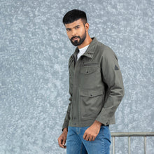 Load image into Gallery viewer, MENS TWILL JACKET- GRAY
