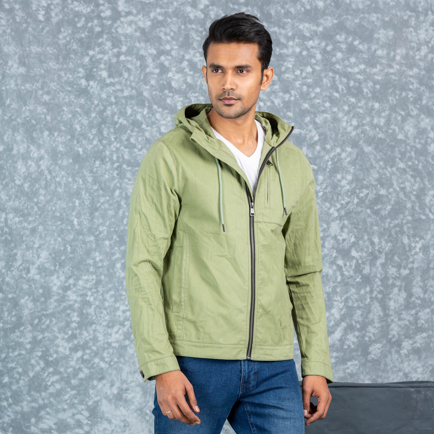 Mens Twill Jacket- Light Green