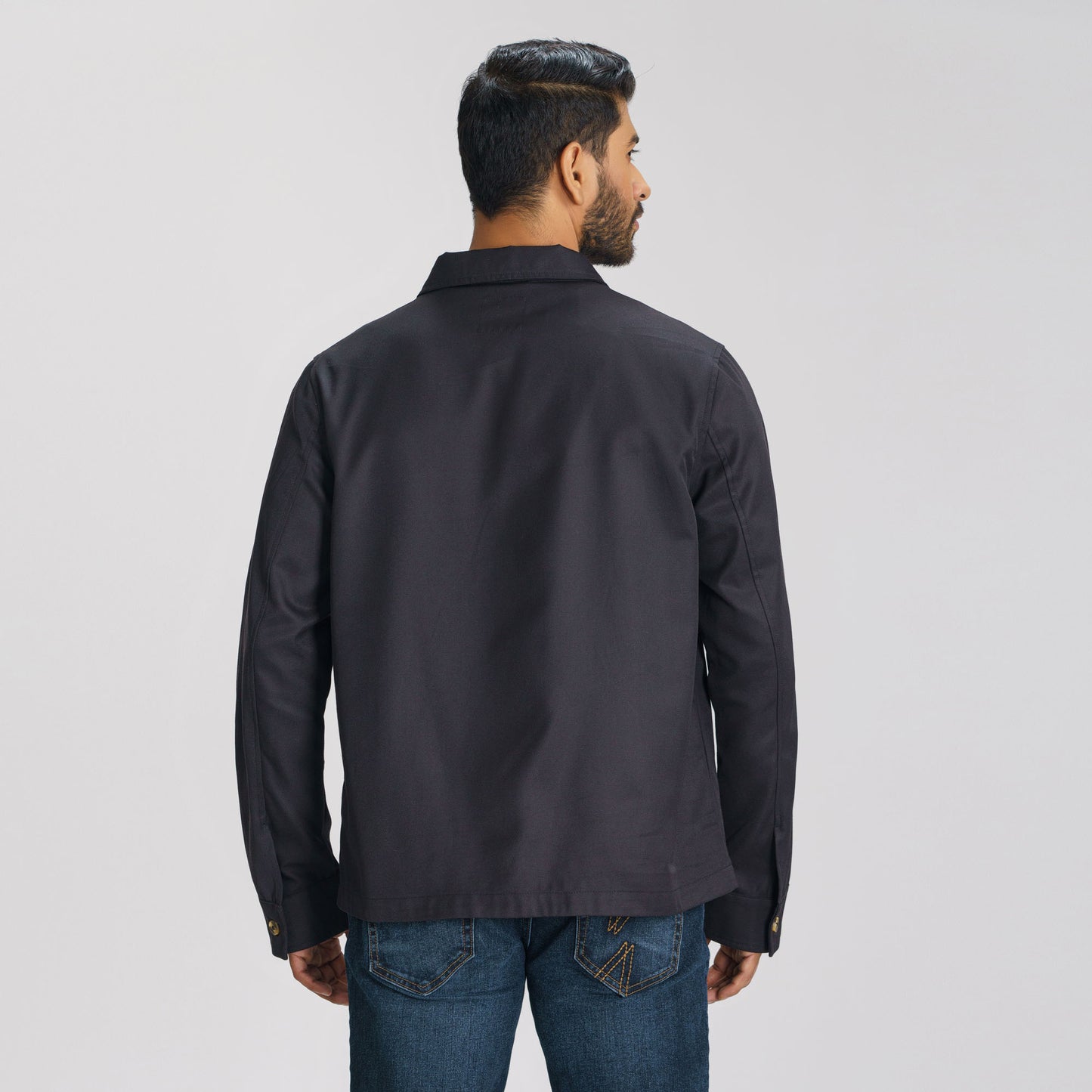 Mens Black Twill Jacket