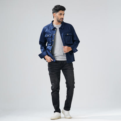 Men's Navy Twill Jacket