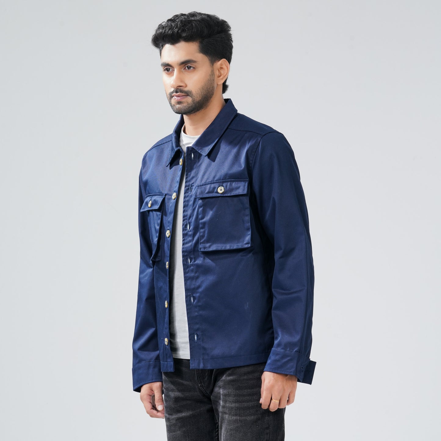 Men's Navy Twill Jacket