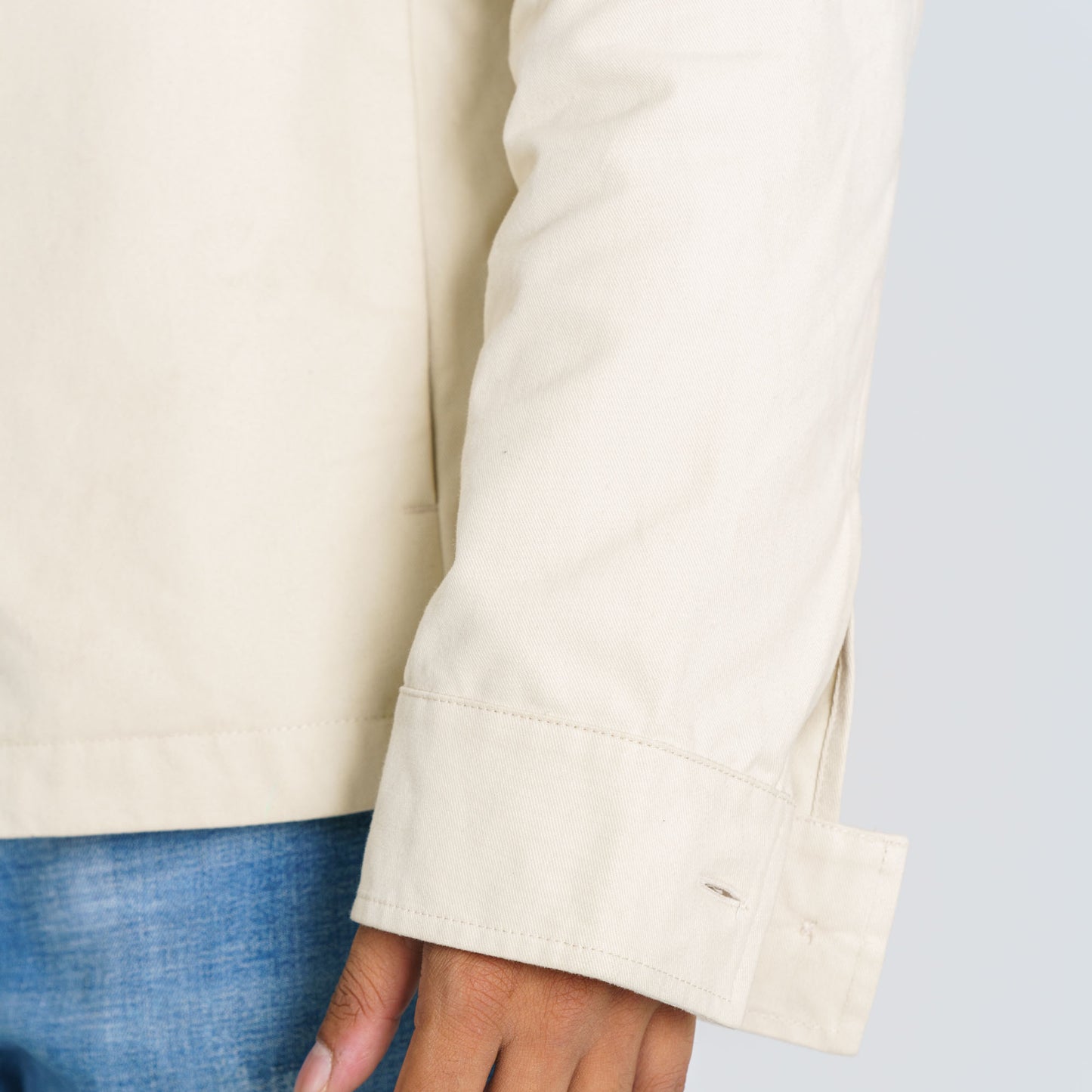 Mens Ivory Twill Jacket