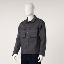 Load image into Gallery viewer, Mens Dark Gray Twill Jacket
