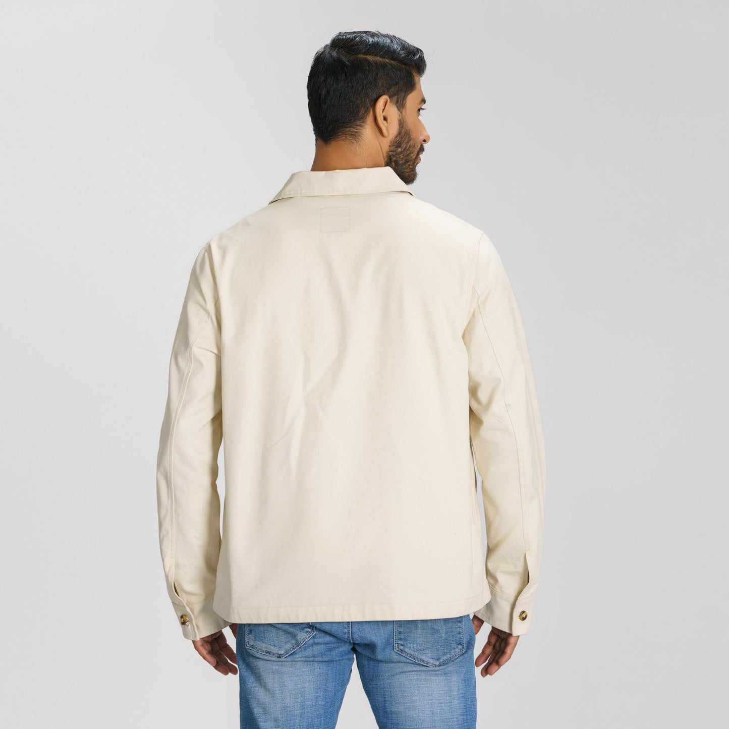 Mens Ivory Twill Jacket