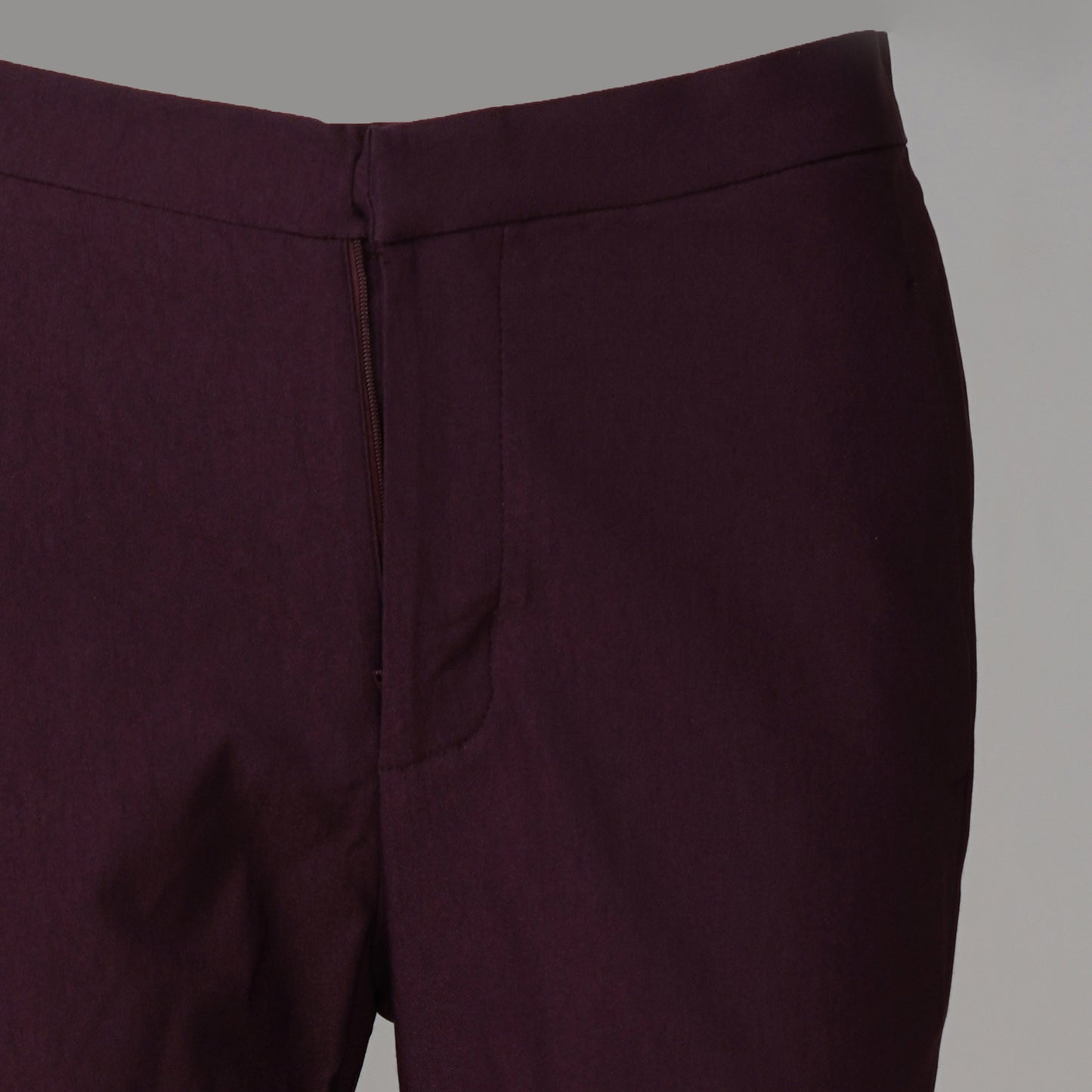 Womens Maroon Twill Pant