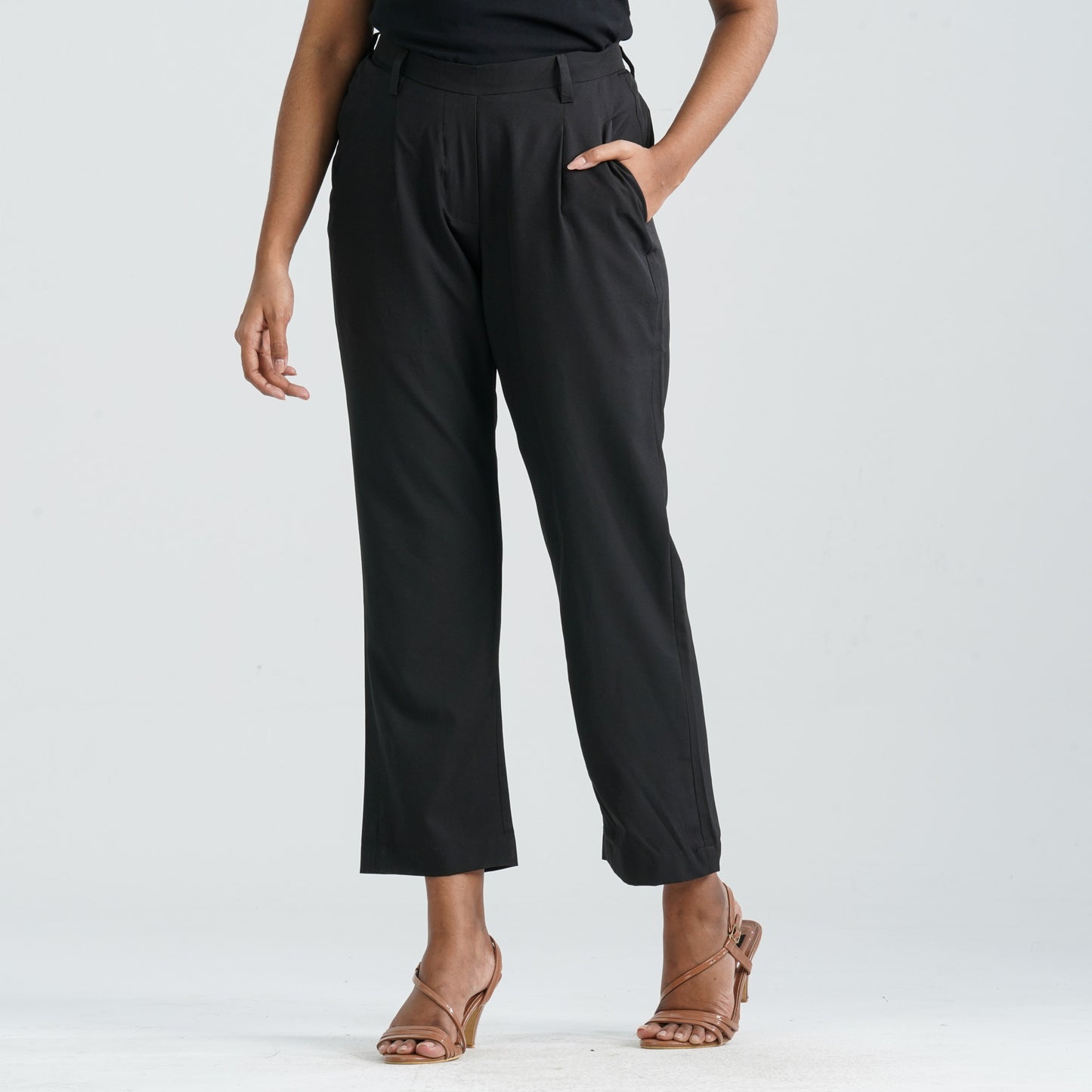 Women’s Black Twill Formal Pant