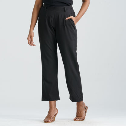 Women’s Black Twill Formal Pant