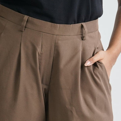 Women’s Brown Twill Formal Pant