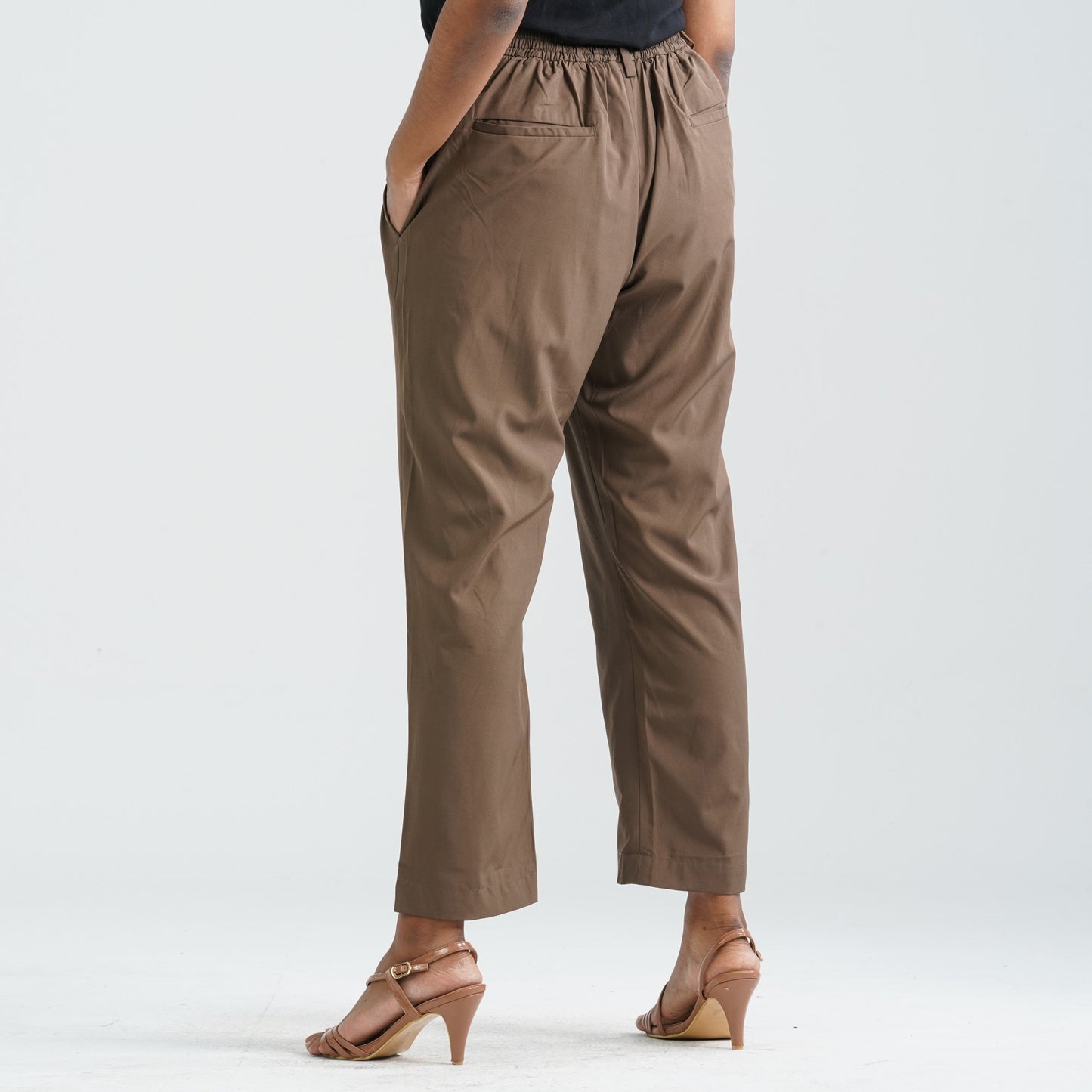 Women’s Brown Twill Formal Pant