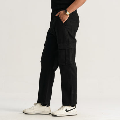 Mens Black Twill Pant