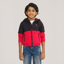 Load image into Gallery viewer, Boys Maroon Black Windbreaker
