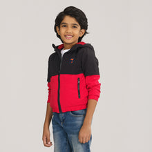 Load image into Gallery viewer, Boys Maroon Black Windbreaker
