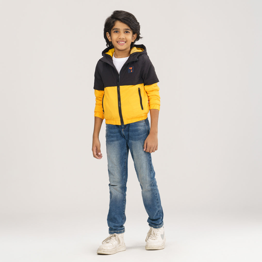 Boys Mustard Yellow Windbreaker