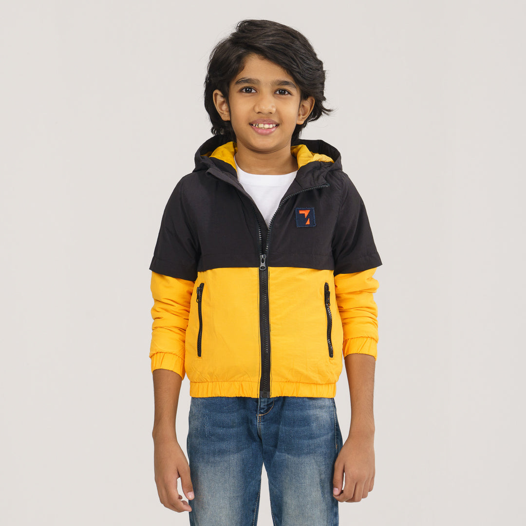 Boys Mustard Yellow Windbreaker