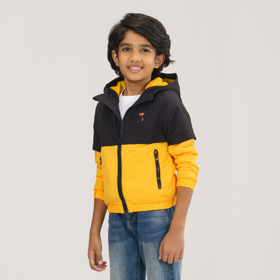 Boys Mustard Yellow Windbreaker