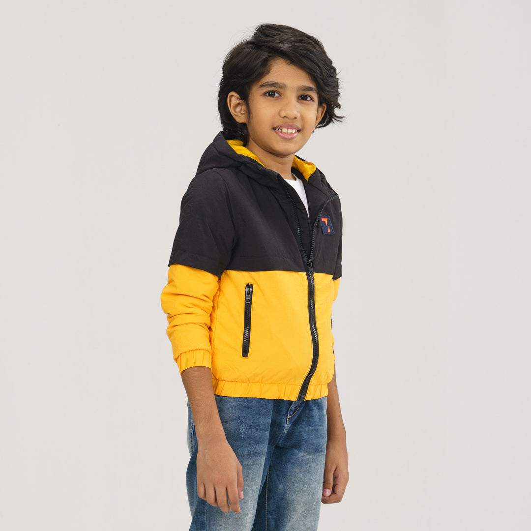 Boys Mustard Yellow Windbreaker