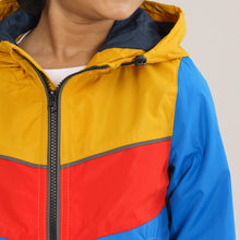 Load image into Gallery viewer, Boys Navy &amp; Yellow Windbreaker
