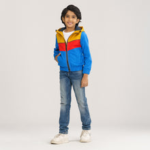 Load image into Gallery viewer, Boys Navy &amp; Yellow Windbreaker
