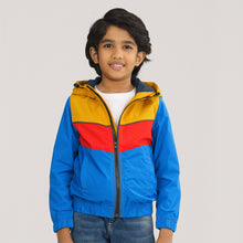 Load image into Gallery viewer, Boys Navy &amp; Yellow Windbreaker
