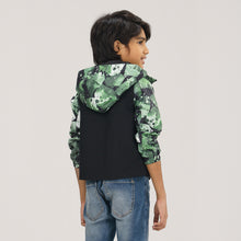 Load image into Gallery viewer, Boys Green Black Windbreaker
