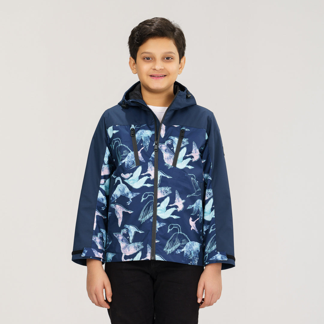 Boys Navy Windbreaker