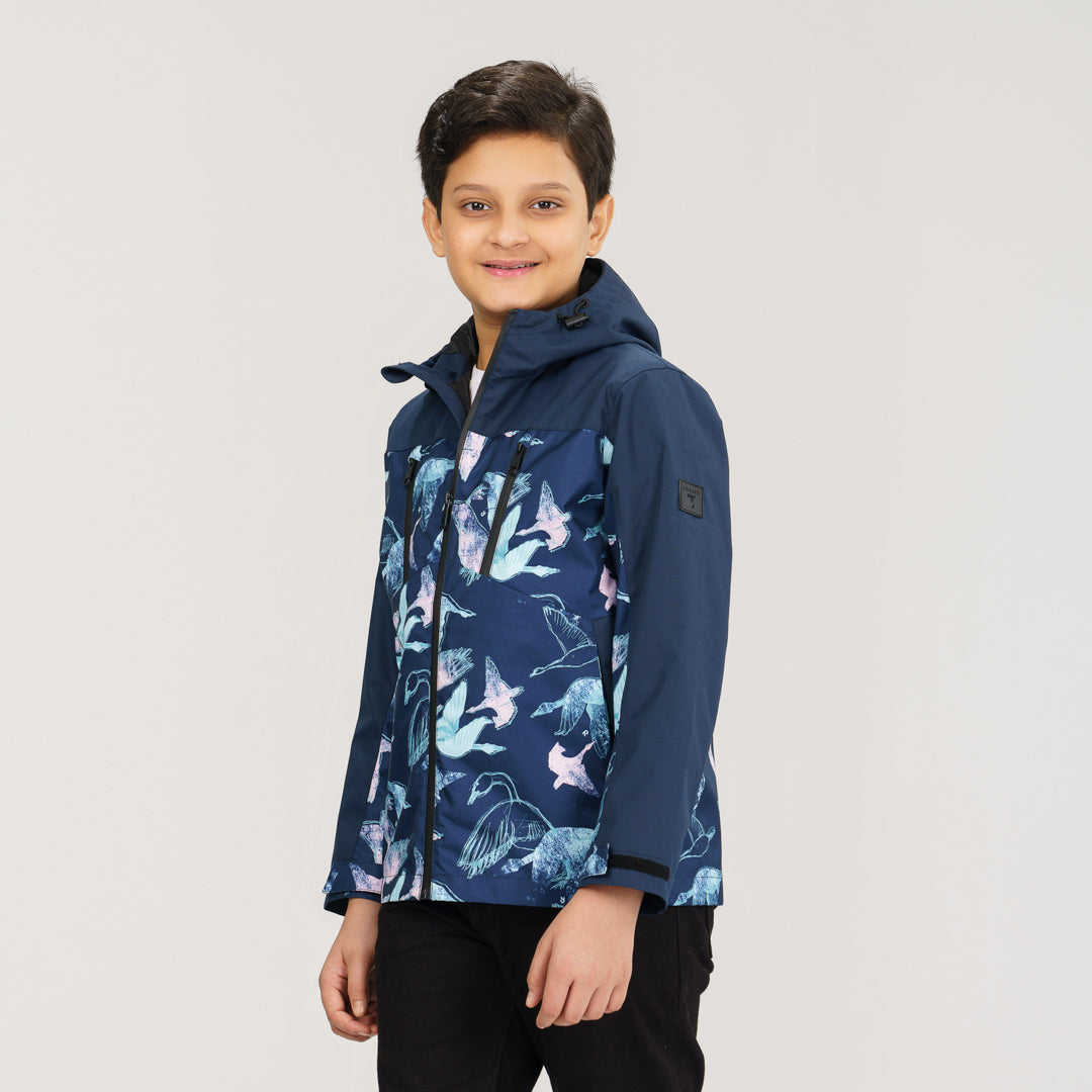 Boys Navy Windbreaker